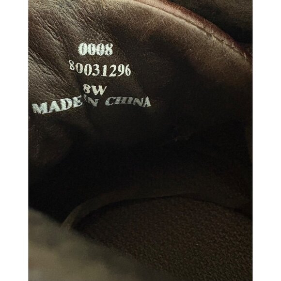 CABELAS MENS SIZE 8W VIBRAM BROWN MID TOP BOOTS LACE UP CASUAL WORK Y2K HUNTING - Picture 9 of 9